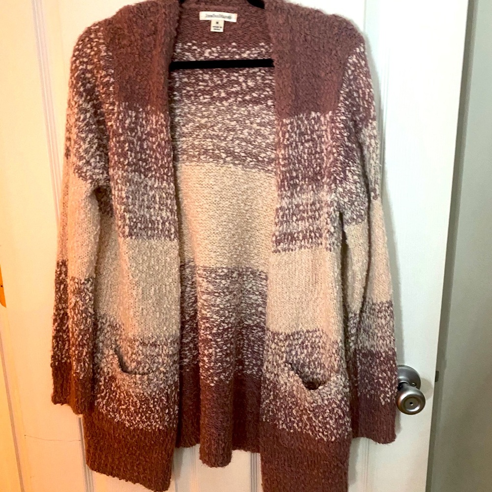 NWOT - rose and cream cardigan - super soft